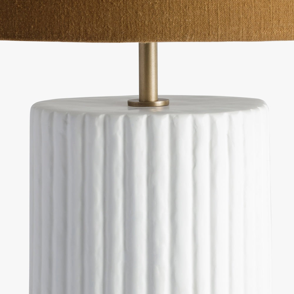 Large Table Lamp - Ribbed Gesso DIDesigns 3