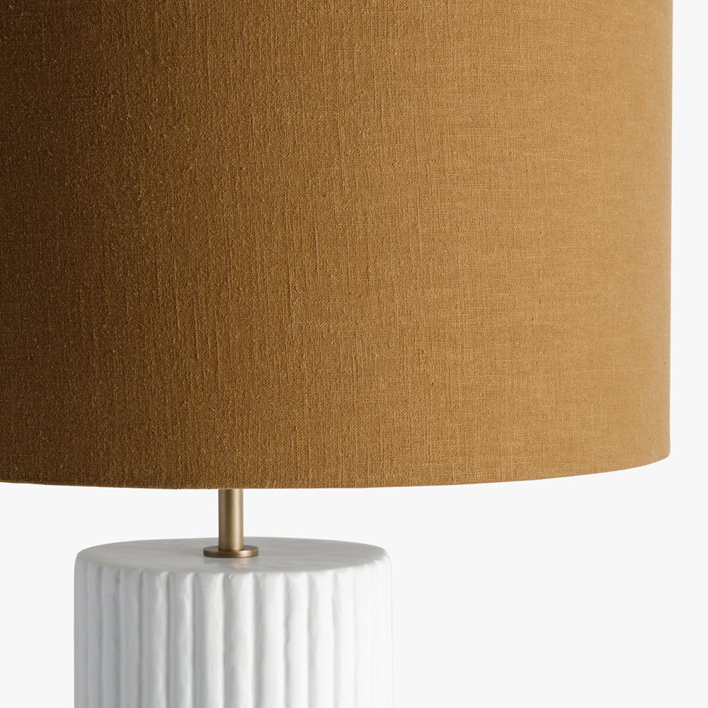 DI Designs Lamp - Large Ribbed Gesso