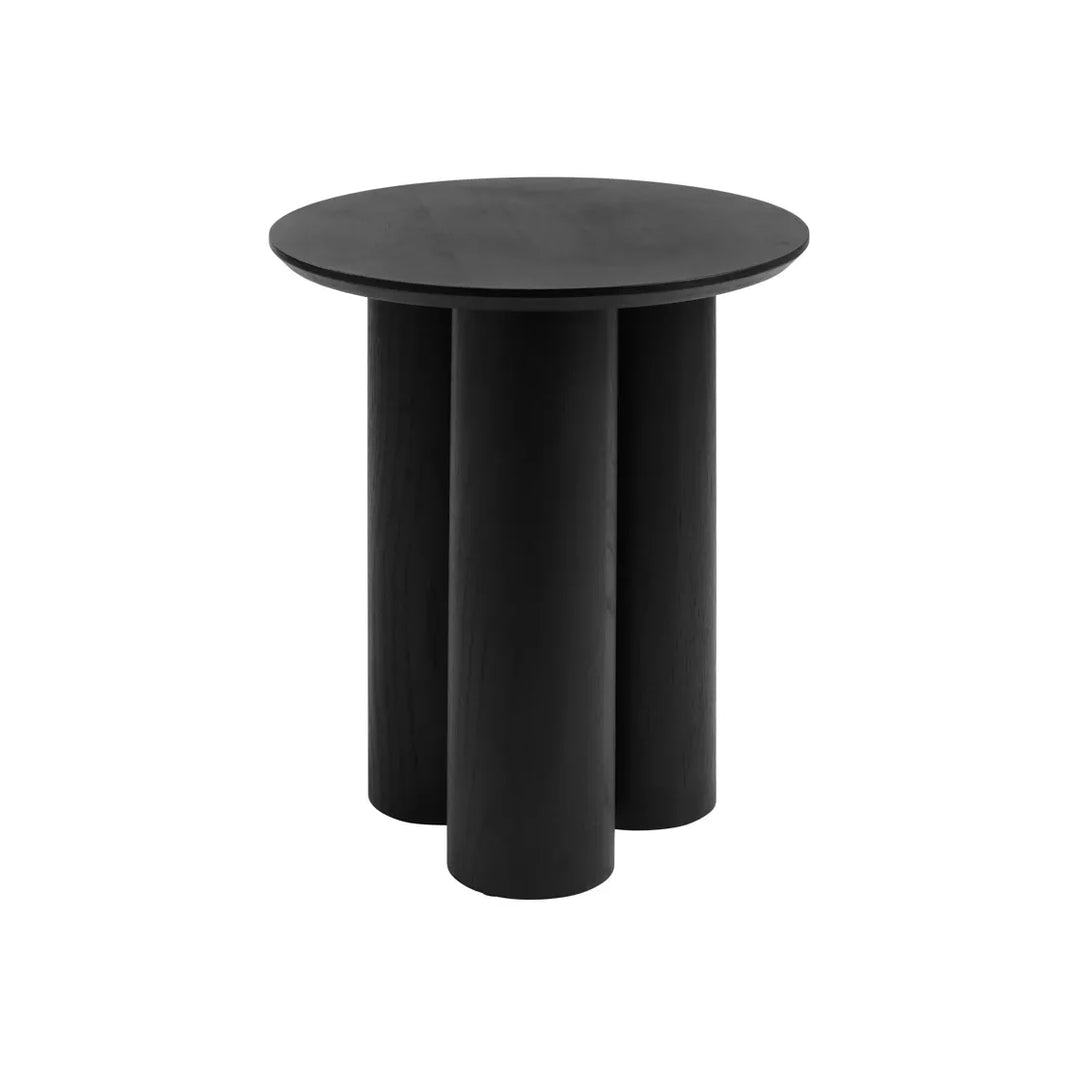 Lola Round Side Table - Black