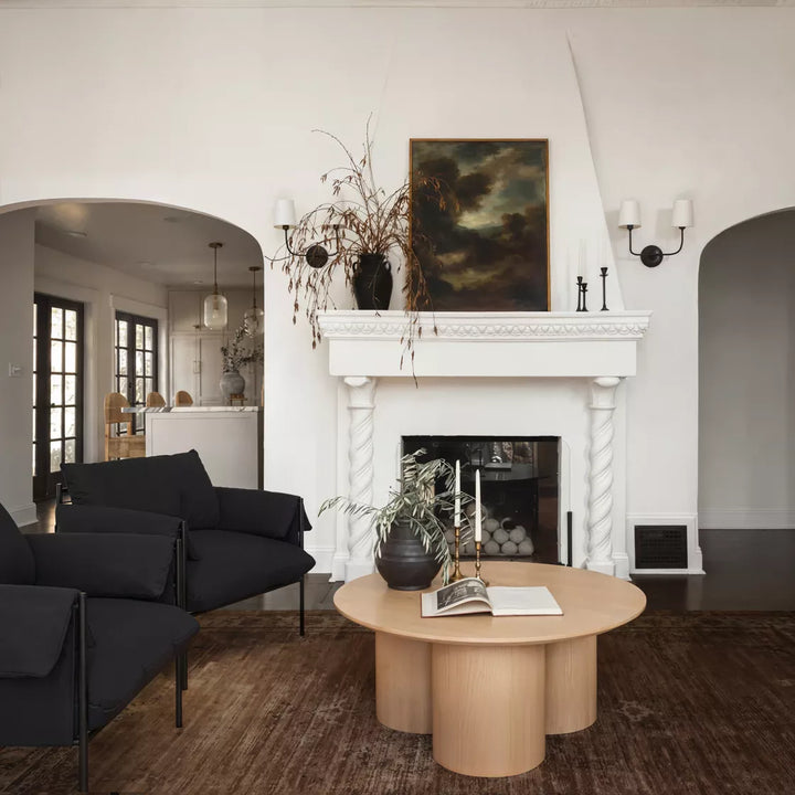Lola Round Coffee Table - Blonde