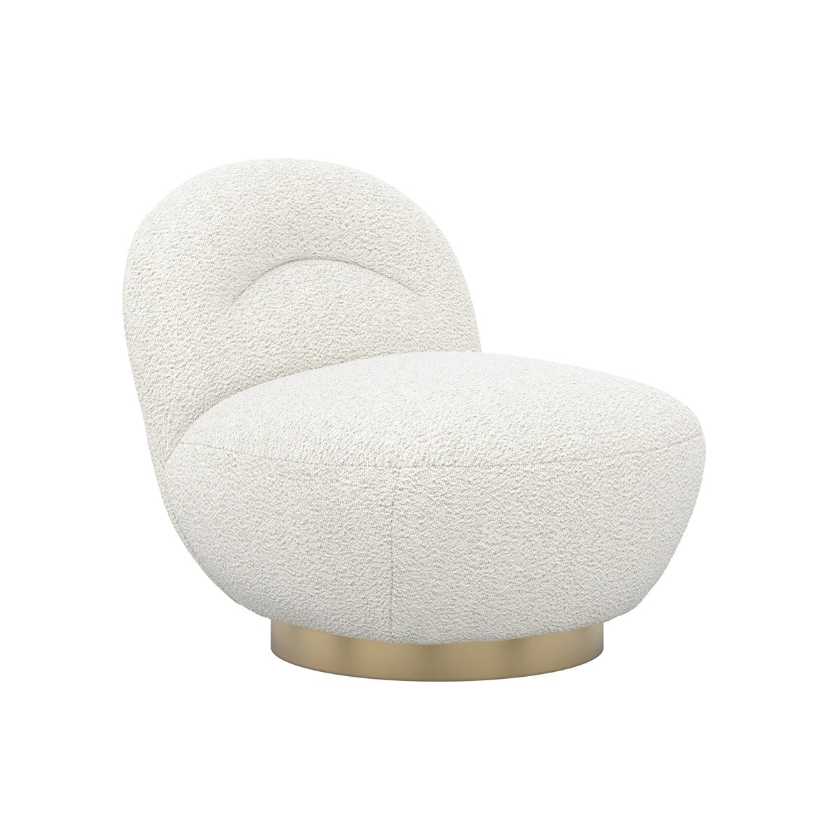 O&Co Lanesborough Swivel Chair in Ivory