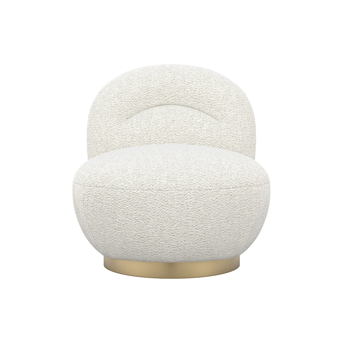 O&Co Lanesborough Swivel Chair in Ivory