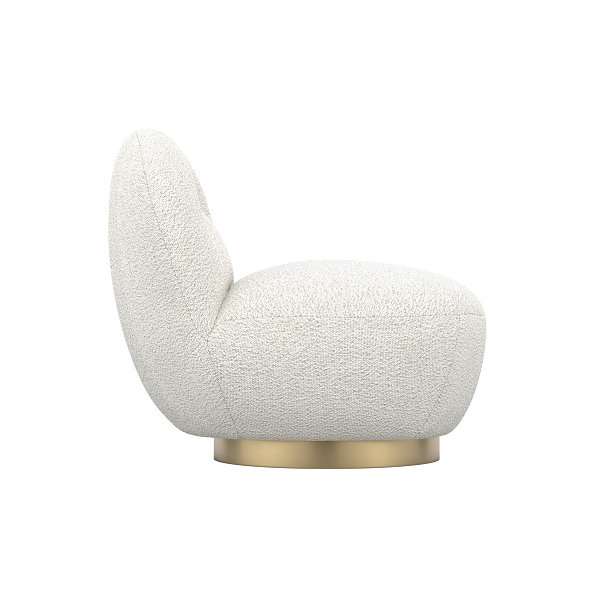 O&Co Lanesborough Swivel Chair in Ivory