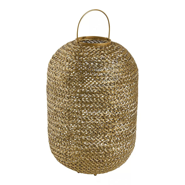 Apollo Woven Metal Lantern - Golden