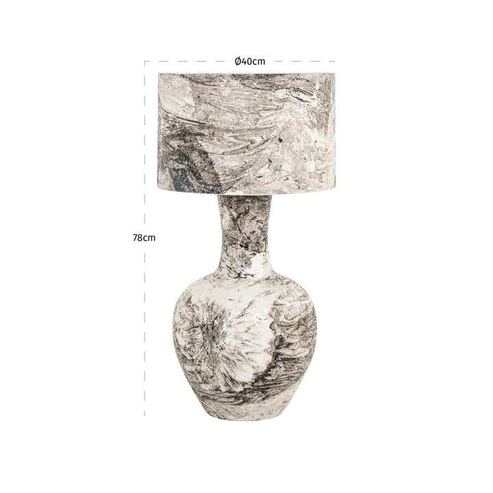 Cecile Table Lamp - Black & White Richmond 5