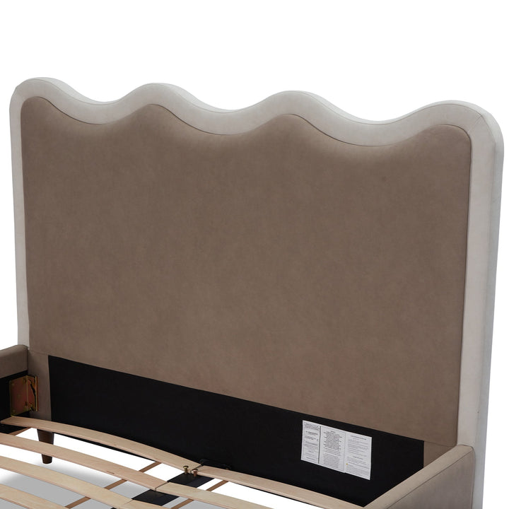 Palermo King Size Bed - Hopper Taupe