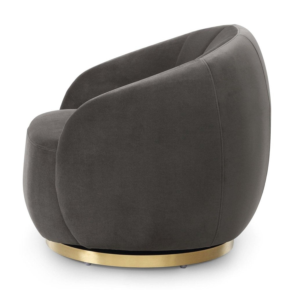 Liang & Eimil Bulpa Occasional Chair Kaster Slate Velvet