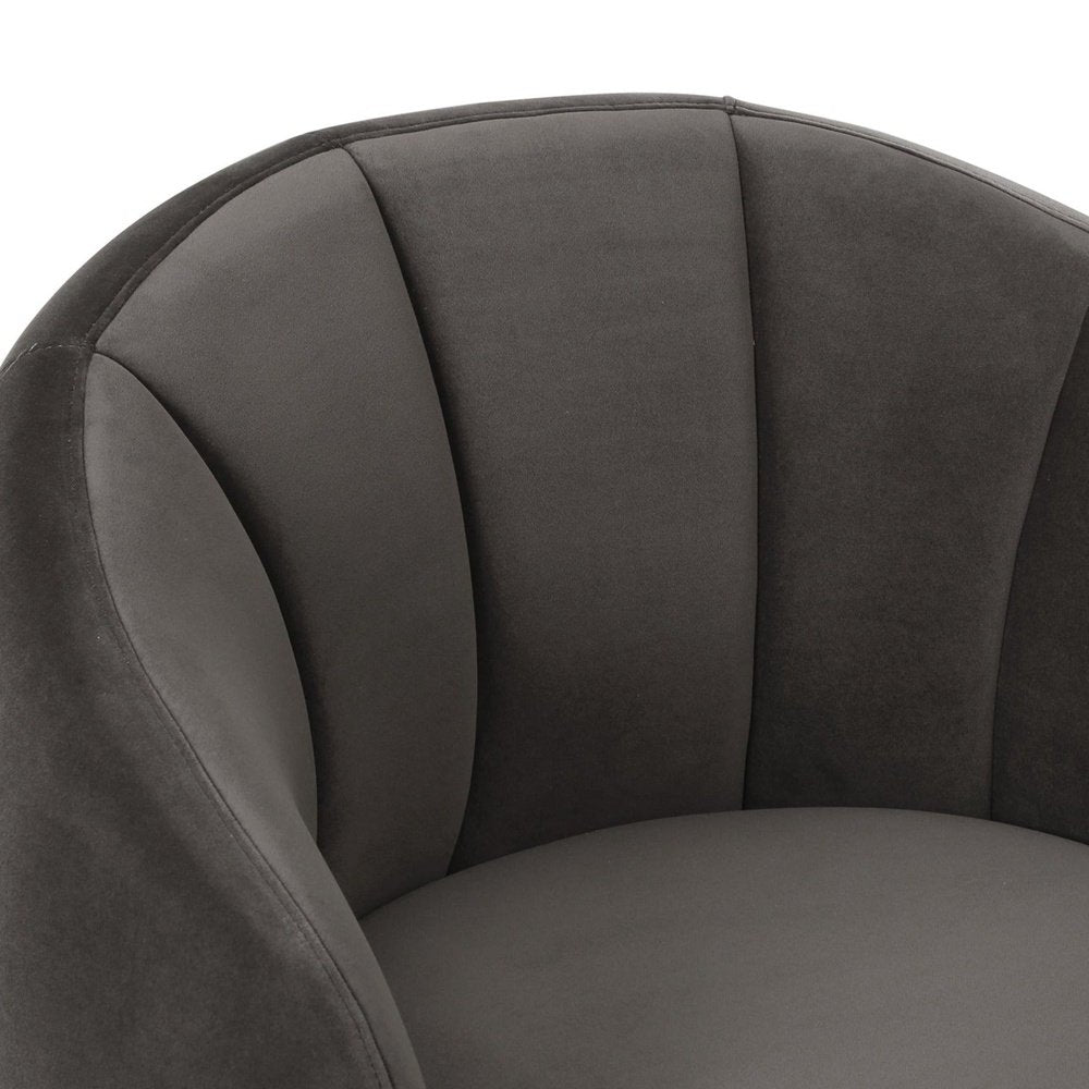 Liang & Eimil Bulpa Occasional Chair Kaster Slate Velvet