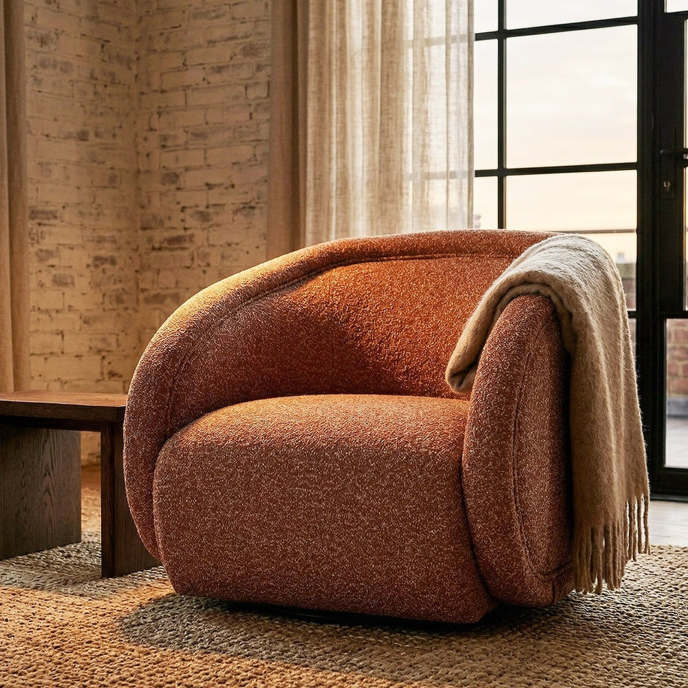 Alice Swivel Occasional Chair - Capela Clay