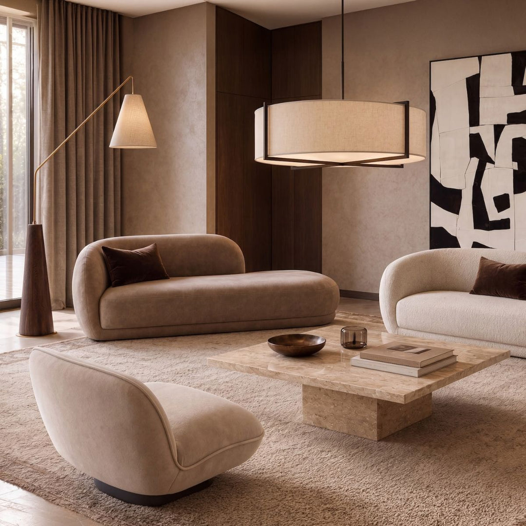 Curva Chaise Sofa - Capella Sand