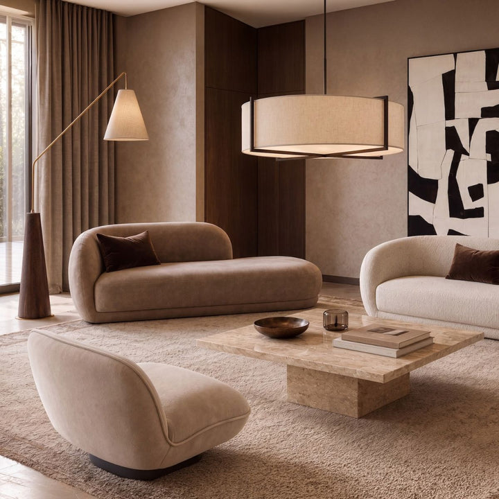 Curva Chaise Sofa - Capella Sand