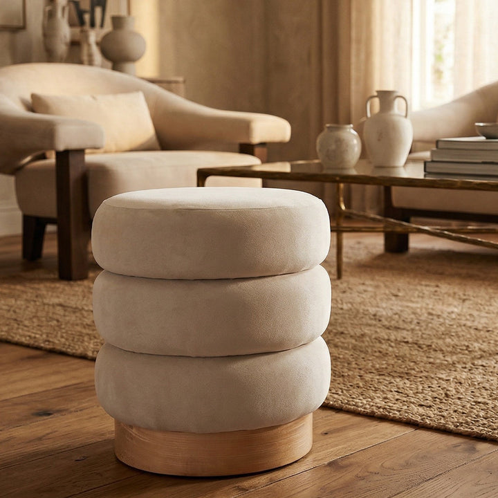 Trace Footstool - Hopper Desert
