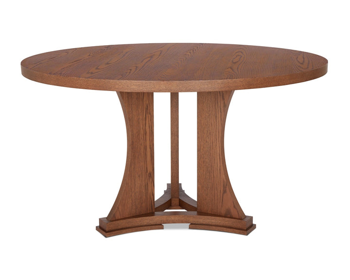 Trevi Round Dining Table - Brushed Brown LiangAndEimil 1