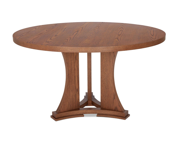 Trevi Round Dining Table - Brushed Brown LiangAndEimil 2