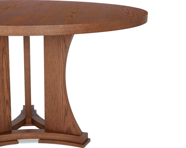 Trevi Round Dining Table - Brushed Brown LiangAndEimil 4