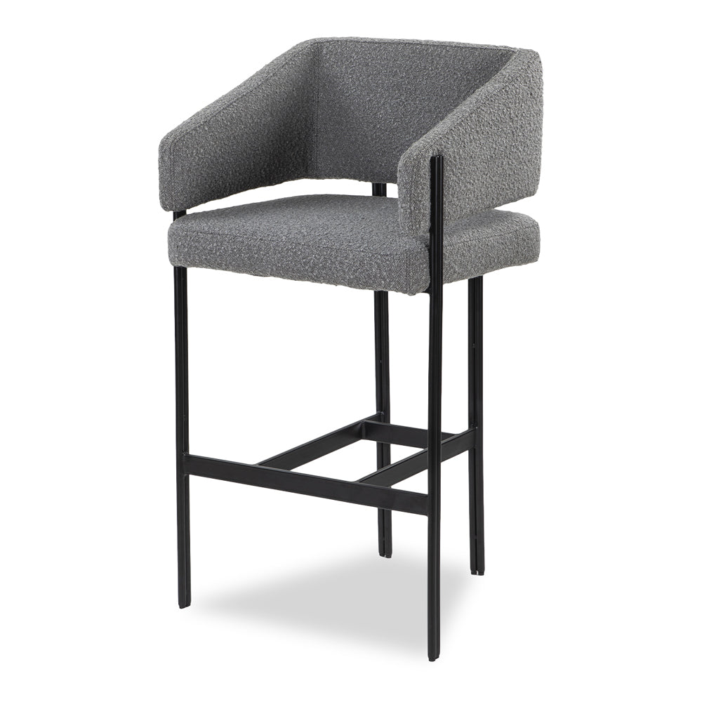 Liang & Eimil Tatler Bar Stool Boucle Grey | Outlet