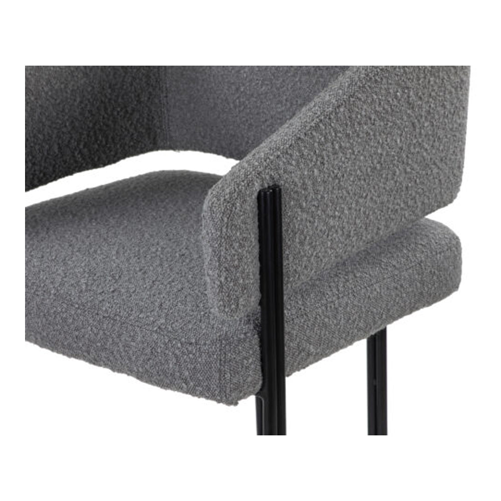 Liang & Eimil Tatler Bar Stool Boucle Grey | Outlet