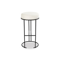 Liang & Eimil Compti Bar Stool - Pilman Beige & Matt Black Pilman Beige