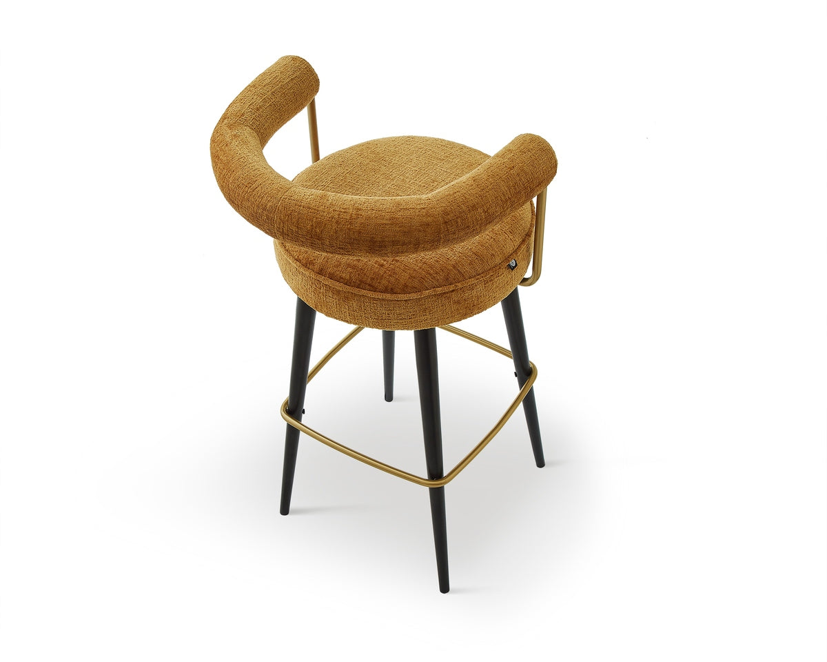 Liang & Eimil Josephine Bar Stool - Bennett Mustard