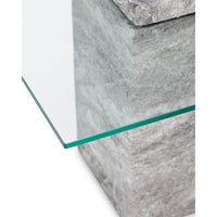 Liang & Eimil Rock Side Table in Faux Marble Concrete Grey