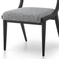 Liang & Eimil Miami Dining Chair Cordoba Speckle Grey & Matt Black