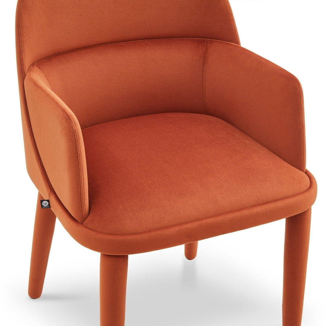 Diva Dining Chair with Arms - Kaster Crimson Red LiangAndEimil 4