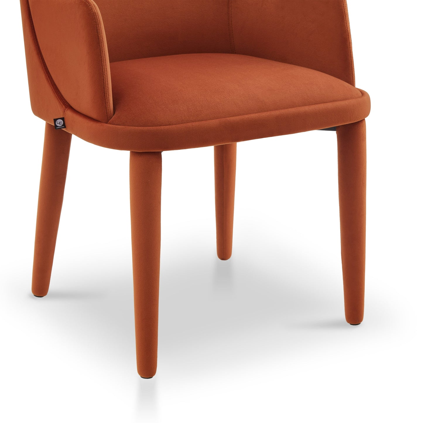 Liang & Eimil Diva Dining Chair with Arms in Kaster Crimson Red