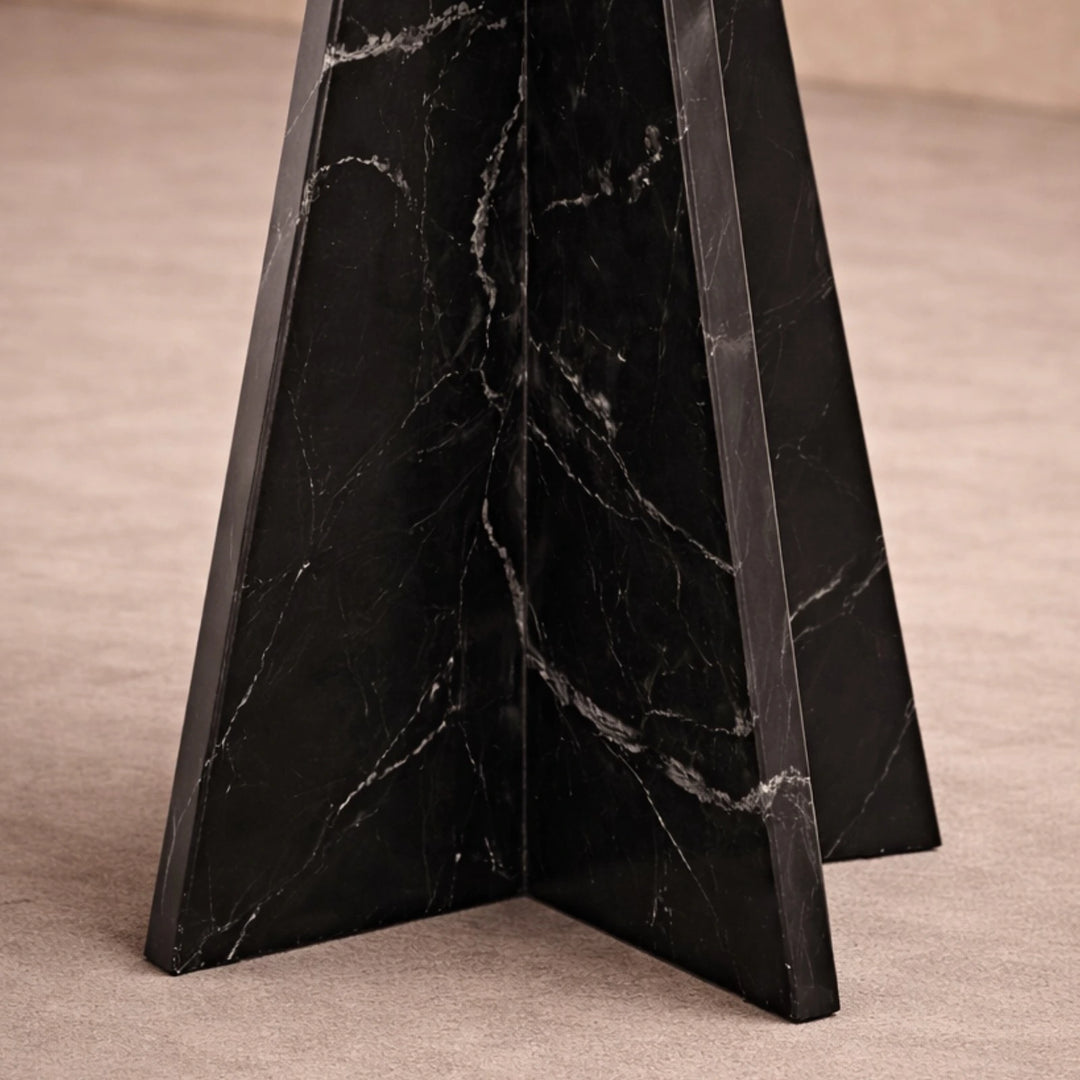 Rodes Side Table - Black Fantasy Marble