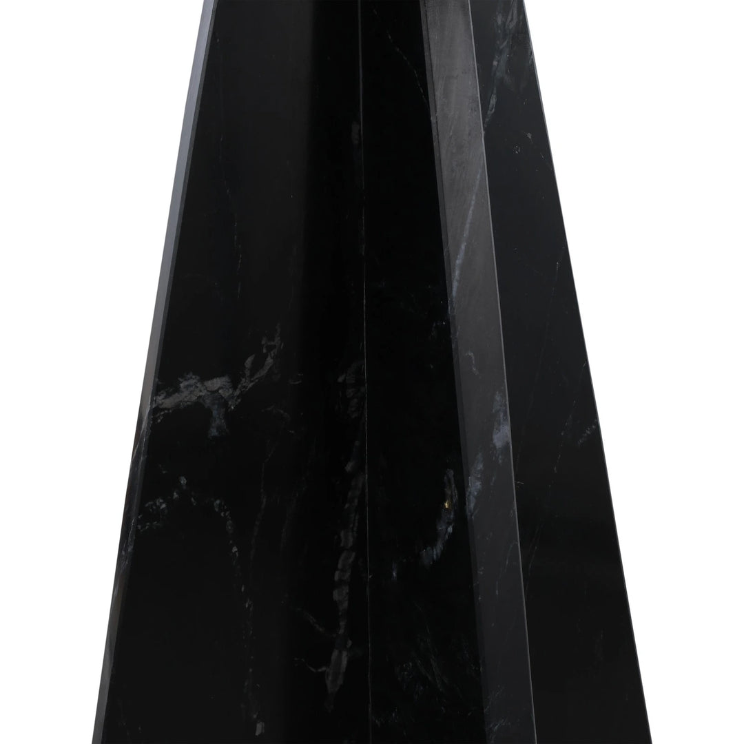 Rodes Side Table - Black Fantasy Marble