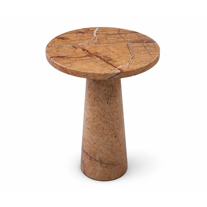 Hermes Side Table - Brown Marble