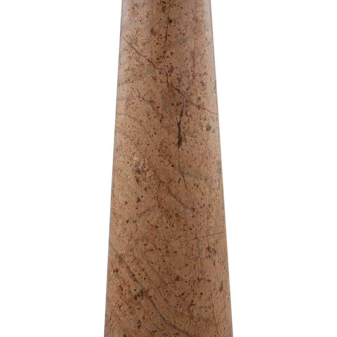 Hermes Side Table - Brown Marble