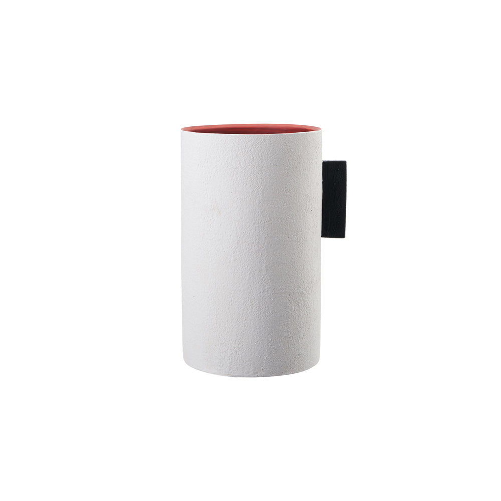 Liang & Eimil Santi II Ceramic Vase Black, White, Red
