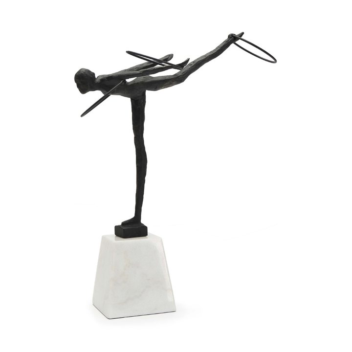 Calista Iron & Marble Sculpture