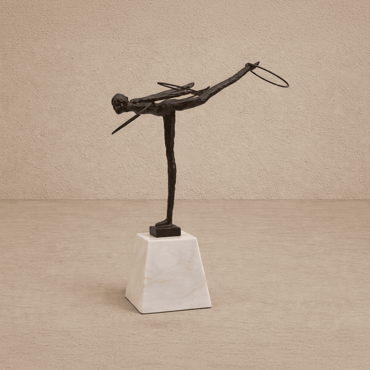 Calista Iron & Marble Sculpture