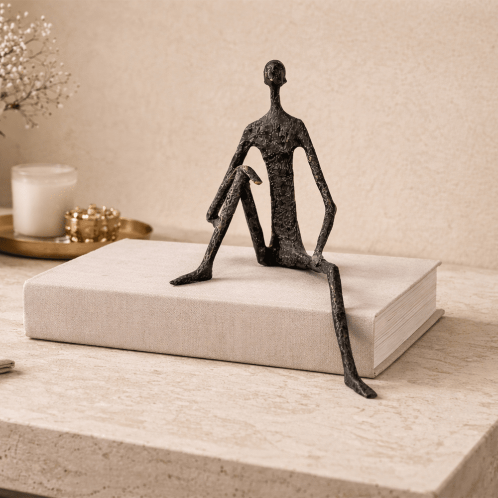 Nerano Sculpture - Black Iron