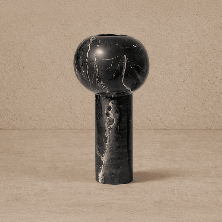 Isadora Vase - Black Marble