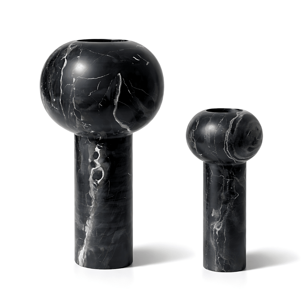 Isadora Vase - Black Marble