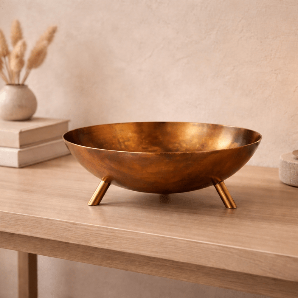 Tessaro Bowl - Antique Metal