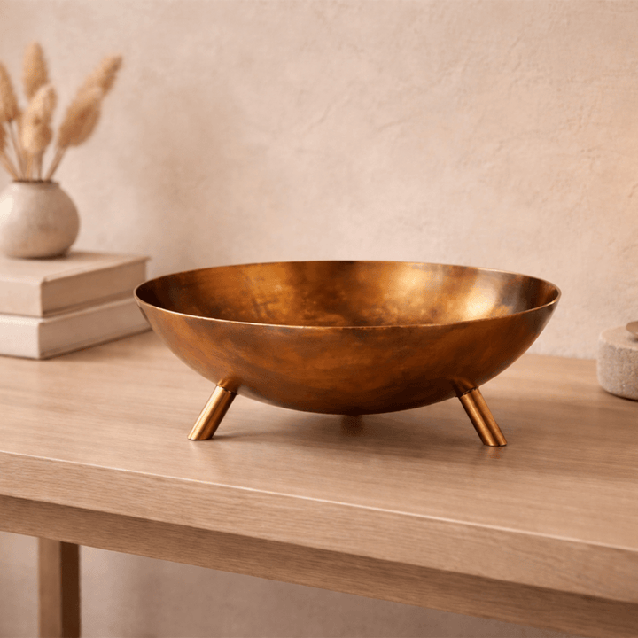 Tessaro Bowl - Antique Metal