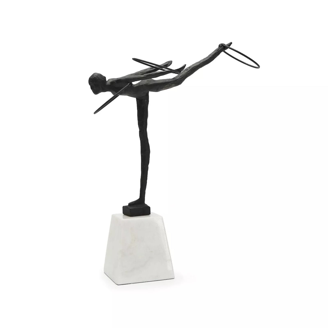 Calista Iron & Marble Sculpture