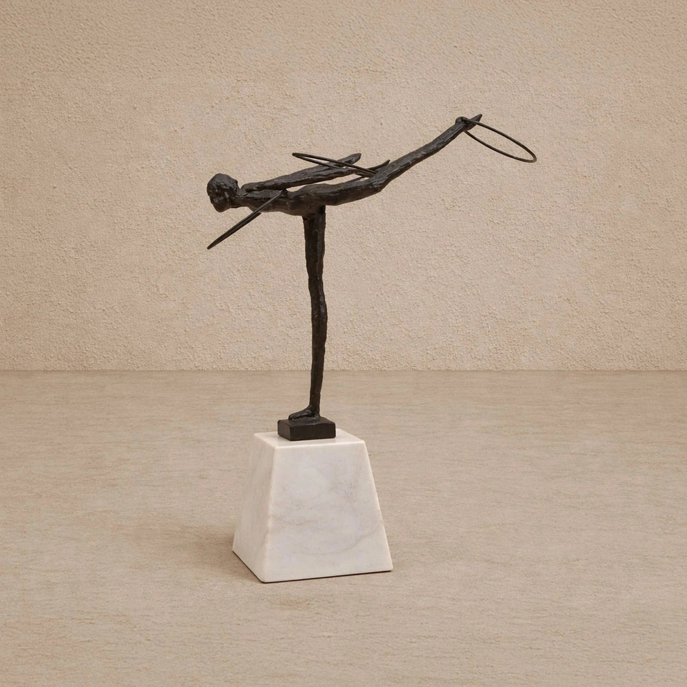 Calista Iron & Marble Sculpture