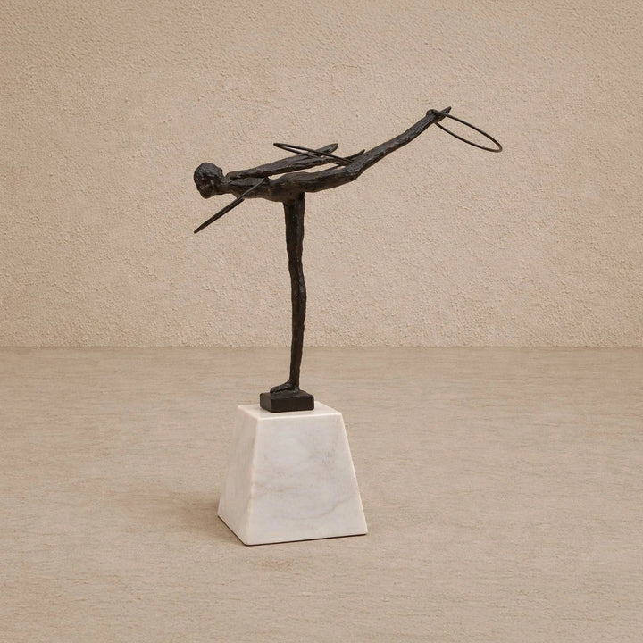 Calista Iron & Marble Sculpture