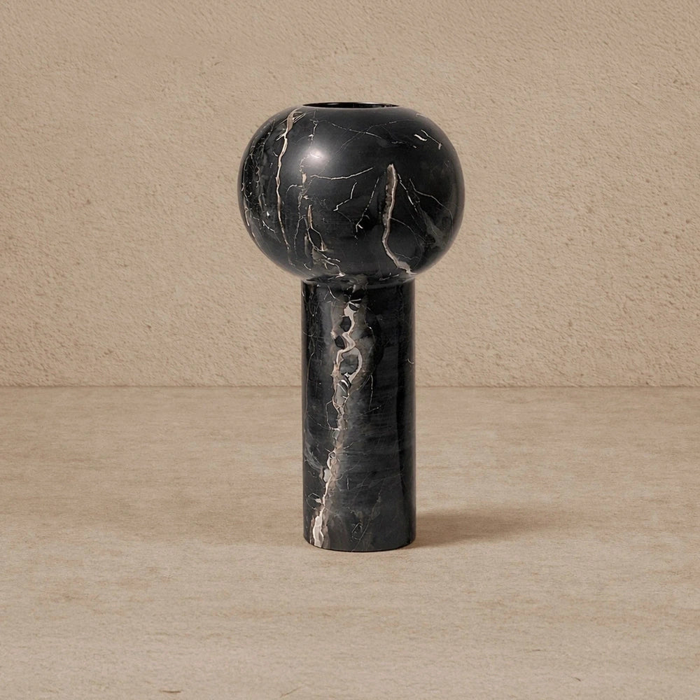 Isadora Vase - Black Marble