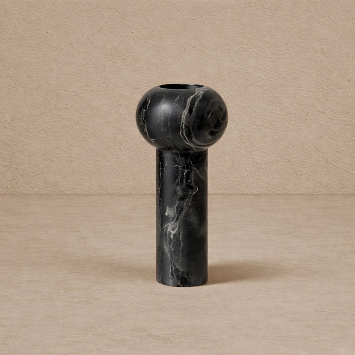 Isadora Vase - Black Marble