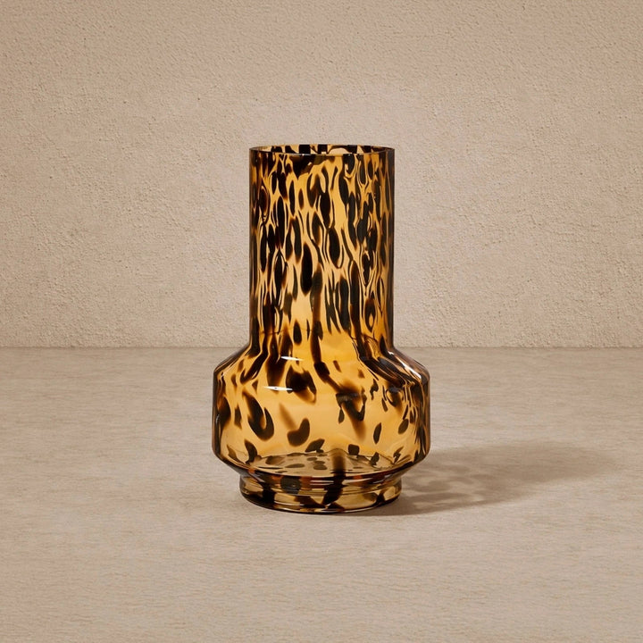 Artea Glass Vase - Dark Amber