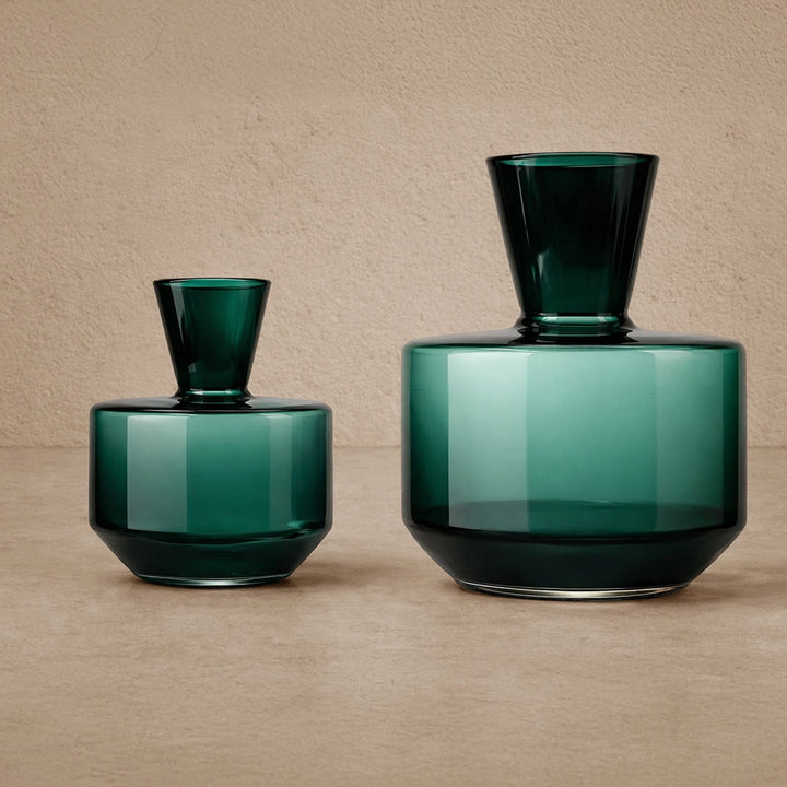 Marenzo Glass Vase - Green