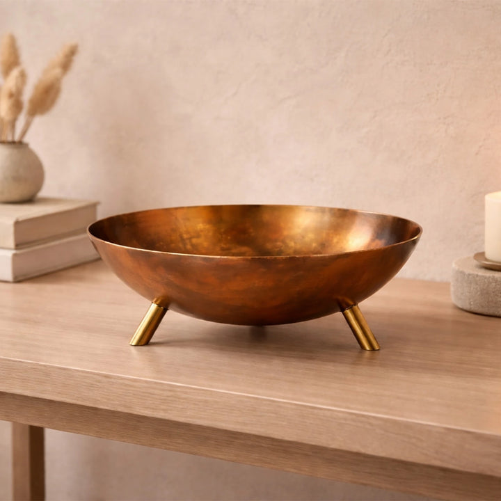 Tessaro Bowl - Antique Metal