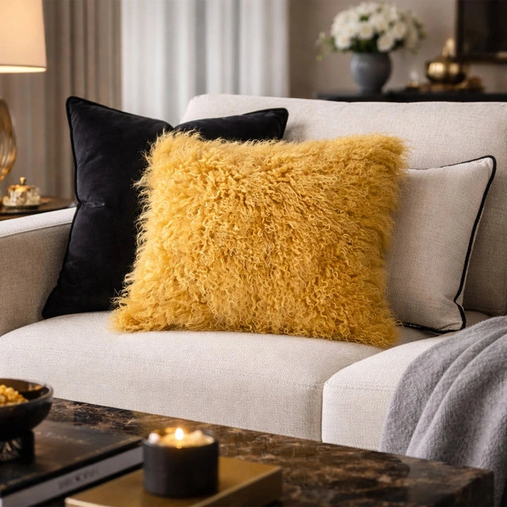 Ametra Cushion - Warm Mustard