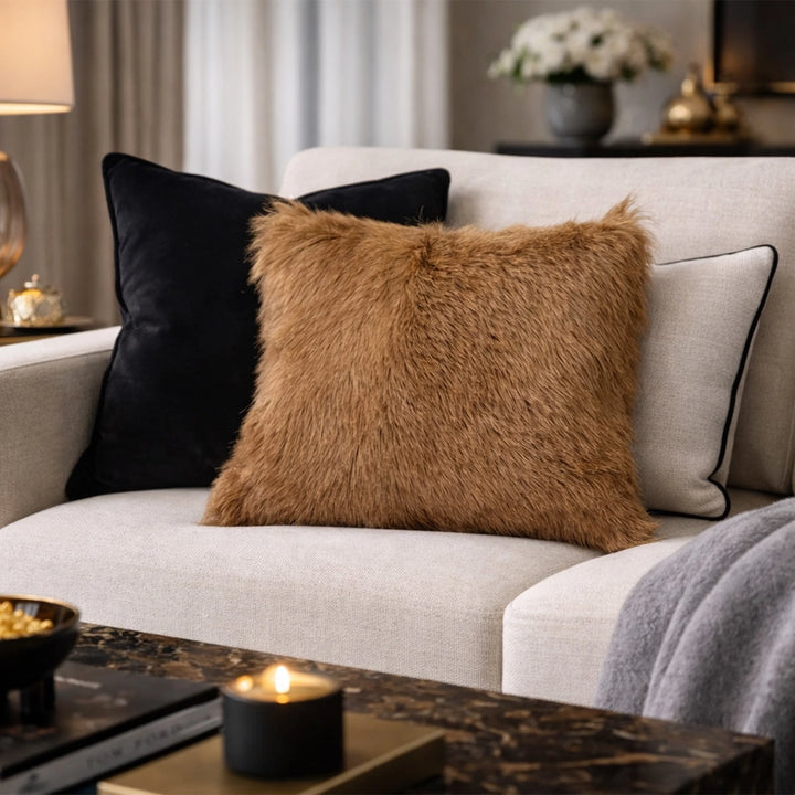 Marosia Cushion - Light Brown