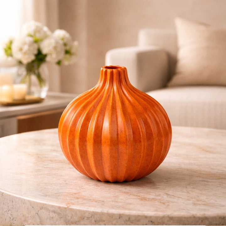 Selvino Ceramic Vase - Terracotta Glazed